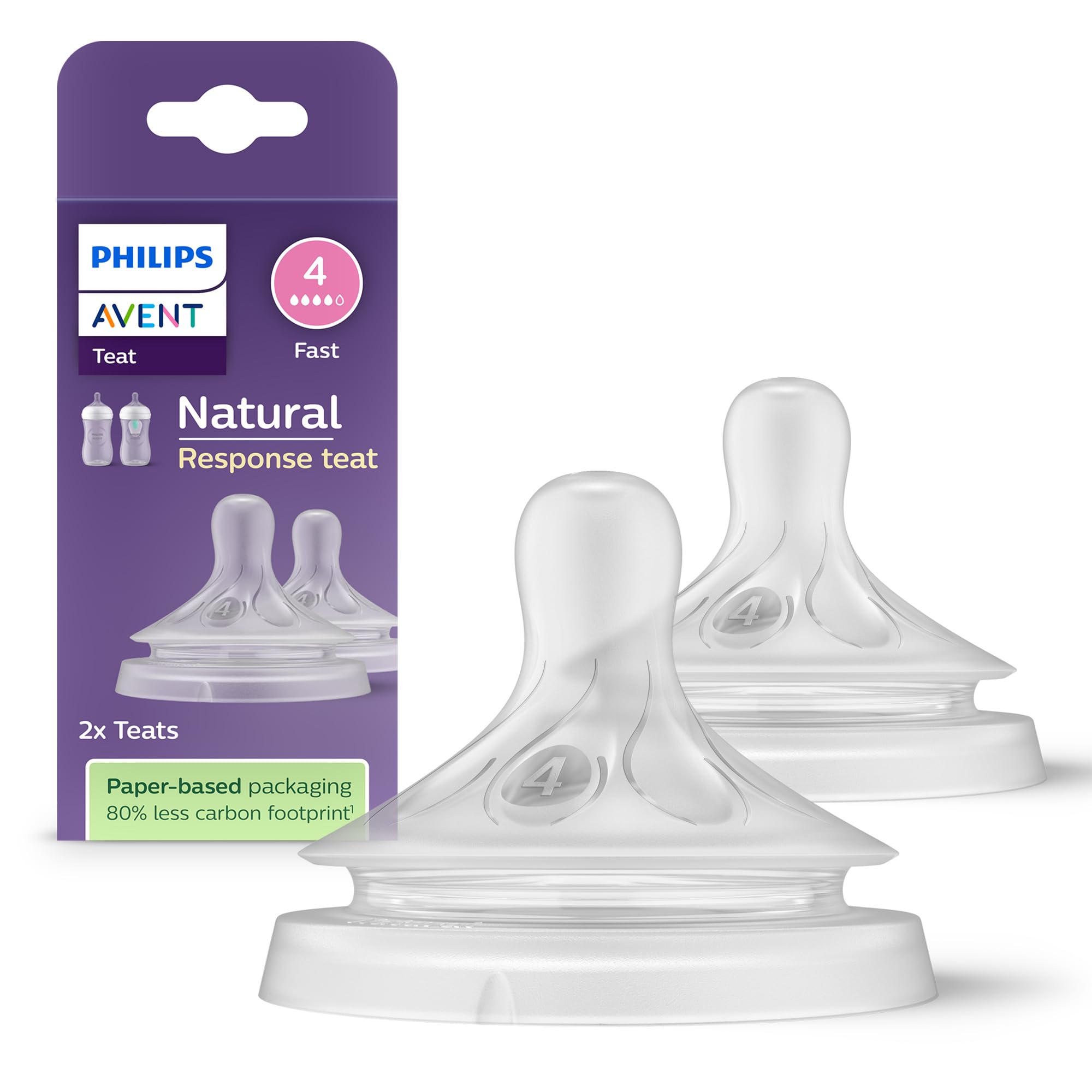 AVENT Philips SCY964/02 Natural Response Flow 4 Baby Bottle Teat